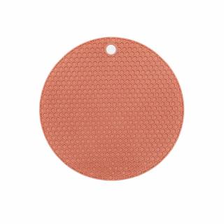 Protiskluzová a tepelně odolná silikonová podložka do kuchyně HEXAGON Barva: Červená