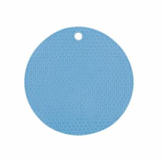 Protiskluzová a tepelně odolná silikonová podložka do kuchyně HEXAGON Barva: Modrá