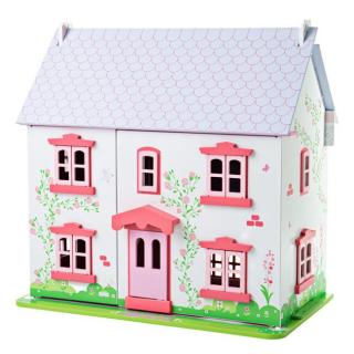 Růžový domek pro panenky