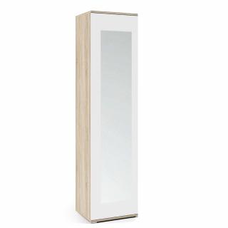 Šatní skříň Trinity 45 cm, se zrcadlem Barva dřeva: Sonoma/Bílá