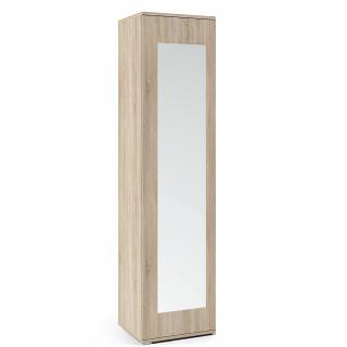 Šatní skříň Trinity 45 cm, se zrcadlem Barva dřeva: Sonoma