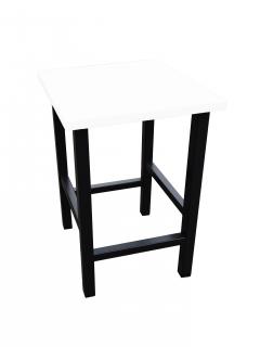 Židle 30 x 30 x 45 cm MINI - bílá / černá