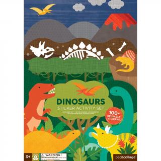 Znovupoužitelné samolepky se scénou Dinosauři