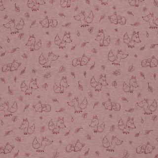 Alpenfleece Liška růžový melír (E) 0,55m/ks (Hebký hřejivý warmkeeper)