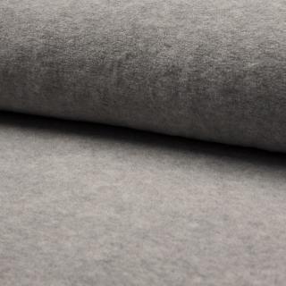 Bavlněný fleece Světle šedý melír (E) (Bavlněný fleece)