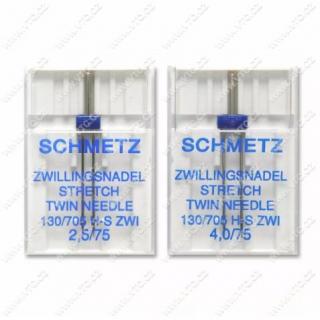 Dvojjehla rozteč 4mm Schmetz (E) (Šicí potřeby)