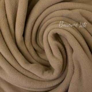 Fleece Tmavá béžová 673 (E) (Kvalitní microfleece antipilling)