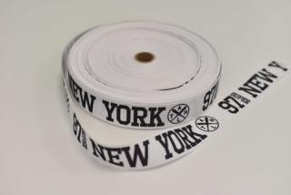 Lampas 97 SUPER NYC bílá, 3cm (E) (Lampasy)