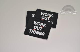 Nášivka Work out Things (E) (Nášivky na oblečení)