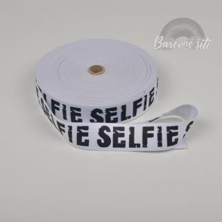 Prádlová guma Selfie, bílá 3.5cm (E) (Prádlové gumy)