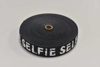 Prádlová guma Selfie, černá 3.5cm (E) (Prádlové gumy)