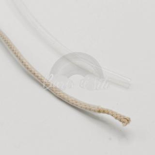 Smršťovací koncovka na šňůrky Průhledná 1cm (E) (Šicí potřeby)