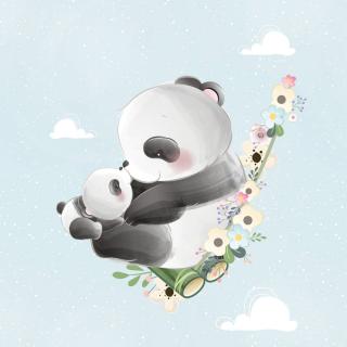 Teplákovina, Panda s mládětem, panel (E) (Panely a ladící metráž)