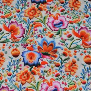 Teplákovina, Vyšívané folklórní květy (E) (Luxusní vzory z Turecka)
