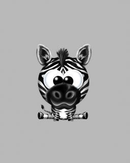 Teplákovina Zebra safari, panel (E) (Kvalitní teplákovina Bella)