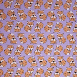 Úplet Origami lišky Fialová (E)  (Kvalitní úplet z Německa Limitka Podzim 23)