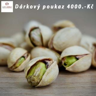 SVĚT OŘÍŠKŮ Dárkový poukaz v hodnotě 4000.-Kč Balení: 1 ks