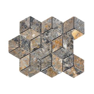 ALFIstyle Kamenná mozaika z mramoru, Diamant multicolor