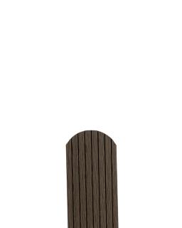 WPC Plotovka hnědá, 1500x72x12mm, embosovaná Zakončení: Půlkulaté