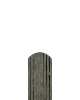 WPC Plotovka šedá, 1500x72x12mm, embosovaná Zakončení: Půlkulaté