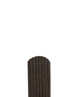 WPC Plotovka tmavě hnědá, 1500x72x12mm, embosovaná Zakončení: Půlkulaté
