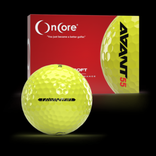 OnCore AVANT 55 golfové míčky žluté 12ks