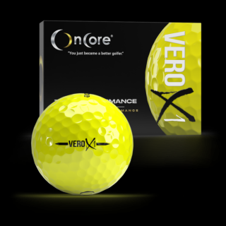 OnCore VERO X1 golfové míčky žluté 12ks