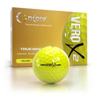 OnCore VERO X2 golfové míčky žluté 12ks