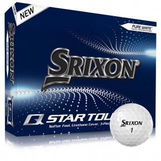 Srixon Q-Star Tour 4 Pure White golfové míčky bílé - 12ks
