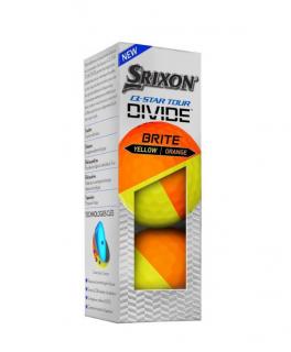 Srixon Q-Star Tour Divide golfové míčky žluto-oranžové 3ks