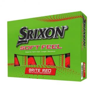 Srixon Soft Feel Brite golfové míčky červené 12ks 2023