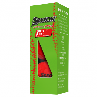 Srixon Soft Feel golfové míčky červené 3ks