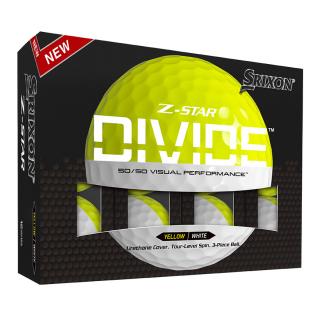 Srixon Z-Star Divide golfové míčky žluto/bílé 12ks