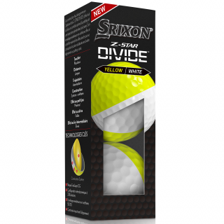 Srixon Z-Star Divide golfové míčky žluto/bílé 3ks
