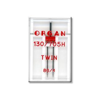 Dvojjehla Organ 705H vel. 80, rozteč 4