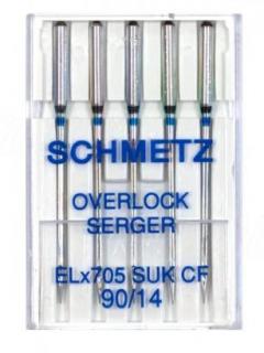 Schmetz jehly do overlocku ELx705 SUK CF, vel. 90/14