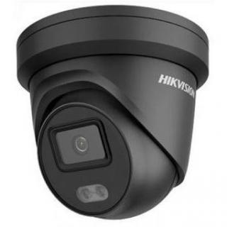 DS-2CD2347G2-LU(BLACK)(2.8mm)(C) (4MPix IP Turret ColorVu AcuSense kamera; LED 30m, WDR 130dB, Mikrofon, černá)