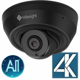 MS-C8183-PC/B (4K (8MP) vnitřní IR mini dome IP kamera s pokročilou video analytikou (AI), WDR 120dB, mikrofon, objektiv 2.8mm, POE, černá)