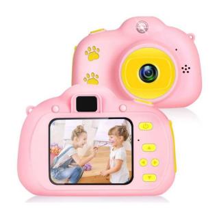 Dětský digitální fotoaparát-XP-085-růžový