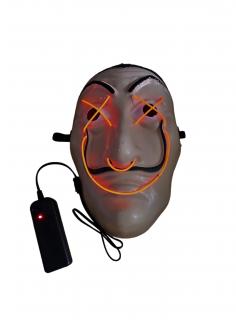 LED světelná Karnevalová maska - La casa de papel