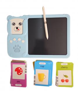 Mluvící výuková hračka 2v1  Flash Card, LCD psací tablet, 224 slov