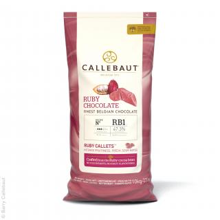 CALLEBAUT ČOKOLÁDA RUBY (47,3%) 10 kg - belgická Barry Callebaut