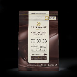 Callebaut extra hořká čokoláda 70-30-38 (70,5%) 2,5 kg - belgická Barry Callebaut