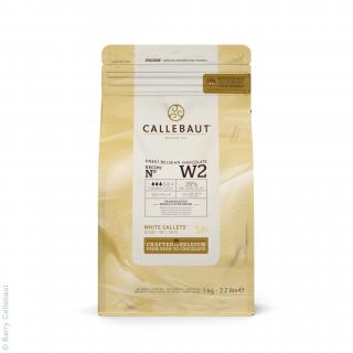 CALLEBAUT W2 1kg (28%) bílá belgická čokoláda Barry Callebaut  / W2-E1-U68