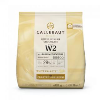 Callebaut W2 (28%) 400kg - bílá belgická čokoláda Barry Callebaut  / W2-E0-D94