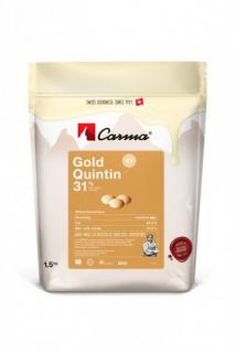 CARMA ČOKOLÁDA GOLD QUINTIN (31%) 1,5 kg - švýcarská čokoláda