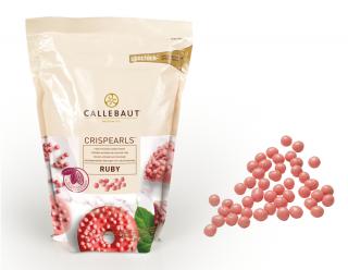 Čokoládové  křupinky (kuličky) - MONA LISA CRISPEARLS Ruby 800g - Callebaut / CHR-CC-2CRISE0-02B