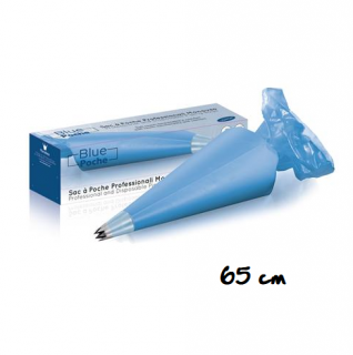 CUKRÁŘSKÝ SÁČEK MODRÝ - JEDNORÁZOVÝ SOFT 65 cm 100ks