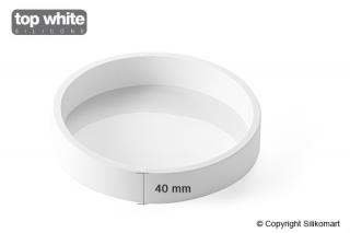 Dortová forma kulatá 20 cm, výška 4 cm - silikonová Silikomart