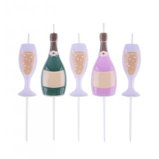 DORTOVÉ SVÍČKY - PROSECCO 5ks